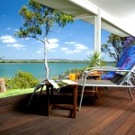 A shady deck and a relaxing chair - the perfect combination for a summer's day!