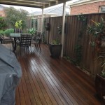 Under cover BBQ Area with Merbau Decking